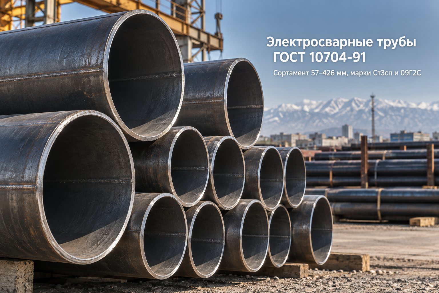 Труба электросварная прямошовная ГОСТ 10704-91 (57–426 мм): марки Ст3сп и 09Г2С, таблица веса, выбор стенки и монтаж в Казахстане