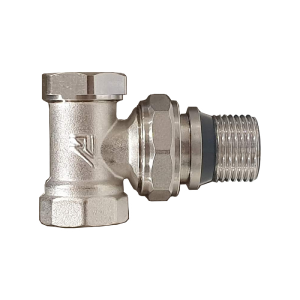 Клапан запорный радиаторный угловой с уплотнительным кольцом 1/2 mc therma q арт.1250240 ру16
