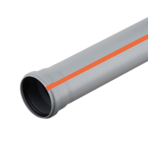 Труба pp-h с раструбом серая optima дн 50х1,5 б/нап l=1,0м в/к valfex 220500100 арт.1217210 труба длина: 1000