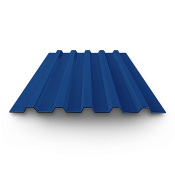 Профнастил окрашенный 0.45x1100x2000 ral 5005 россия арт.1143028 с20 2000
