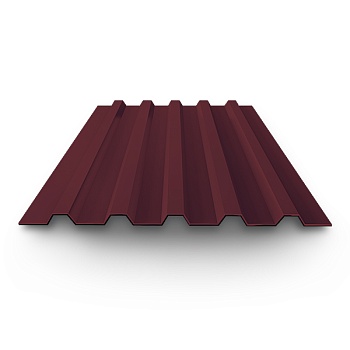 Профнастил окрашенный 0.5x1100x2000 ral 3005 россия арт.1052733 с20 2000