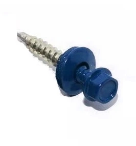 Саморез кровельный 5.5x19 ral 5005 по металлу (100шт) арт.1220590  19