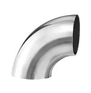 Отвод поручня aisi 201 38x1.5x100 под сварку, 90гр. (зеркало) aisi 201  38