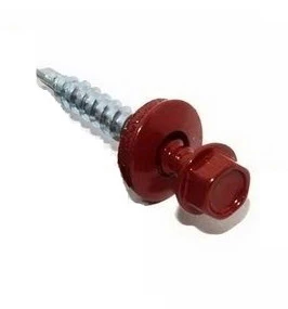 Саморез кровельный 4.8x35 ral 3005 по дереву (200шт) арт.1220558  35