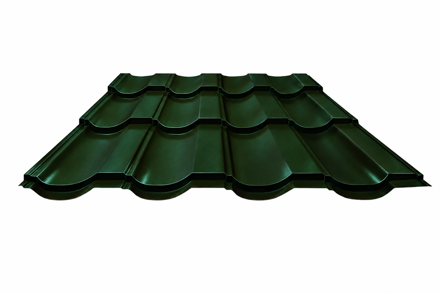 Металлочерепица панорама матт 0.40 ral 6007