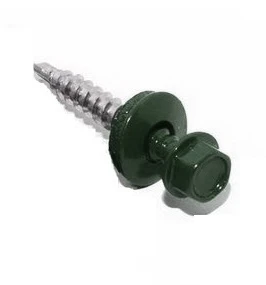 Саморез кровельный 4.8x29 ral 6005 по дереву (200шт) арт.1220549  29